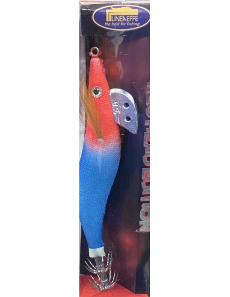 RED HEAD SQUID JIG 3 0 ROJO Y AZUL