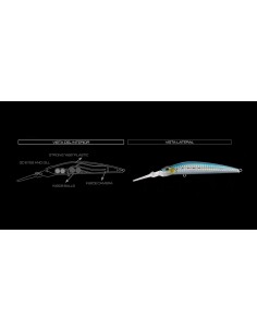 DEEP TRACKER 105F TROLLING MINNOW DE CINNETIC 2