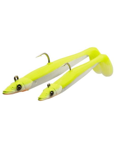 SAVAGE VINILO SANDEEL V2 12CM 22G GREEN AMARILLO