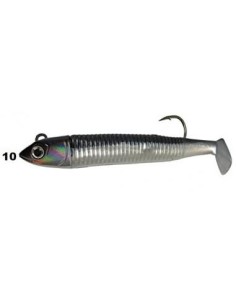 FISHUS SAKI SHAD NEGRO Y BLANCO 16GR