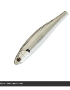 SAKURA RUSH DIVER 90MM 13G 100 STRIPPED SHAD