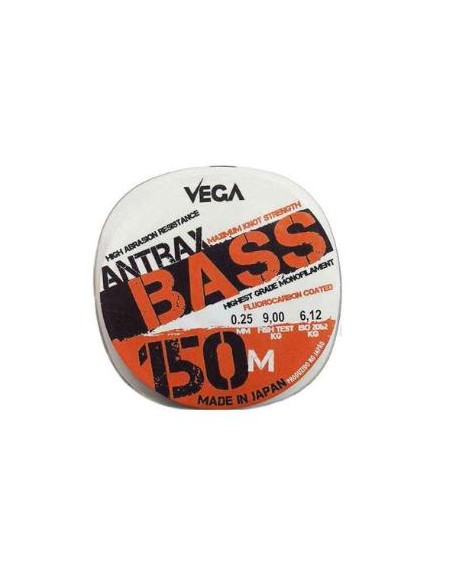 VEGA ANTRAX BASS FLOUROCARBON COATED 0 25MM