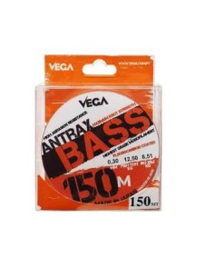 VEGA ANTRAX BASS FLUOROCARBON COATED 0.30MM 150M