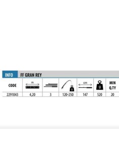 LF FISHING FERRARI GRAN REY 4 20M 120-250G FUJI 2