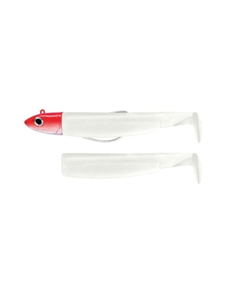 BLACK MINNOW FLUO WHITE/RED 90MM 10GR