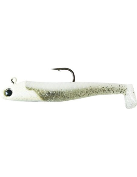 FISHUS SHAD ATTACK 8GR BLANCO CON BRILLANTINA