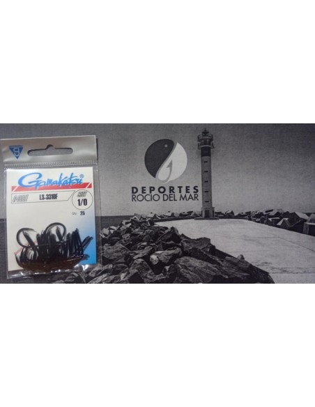 GAMAKATSU LS-3310F HOOKS BLACK 1/0