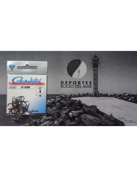 GAMAKATSU LS-3310F HOOKS BLACK 6