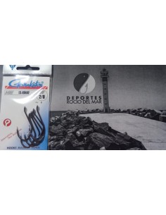GAMAKATSU LS-4644F HOOKS BLACK 2/0